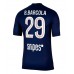 Tanie Strój piłkarski Paris Saint-Germain Bradley Barcola #29 Koszulka Podstawowej 2025-26 Krótkie Rękawy